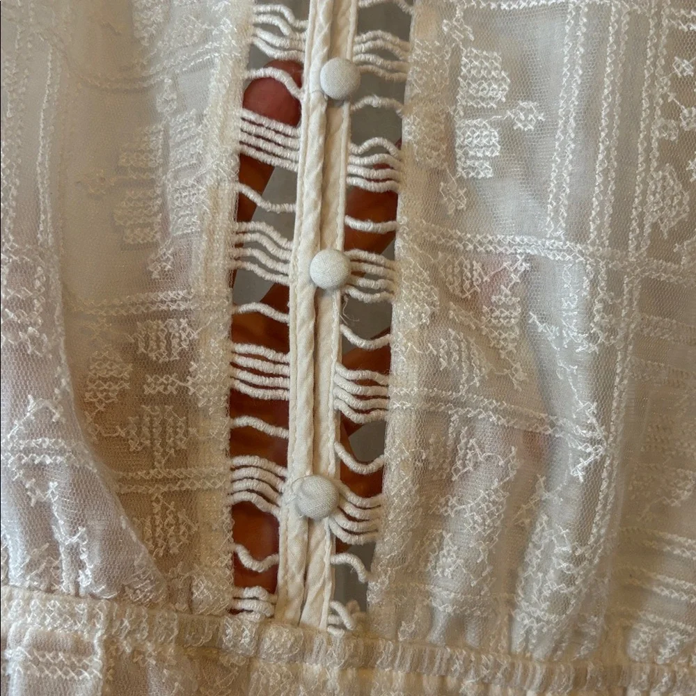 DO+BE Women’s Off White Lace Romper Size M - Picture 3 of 14